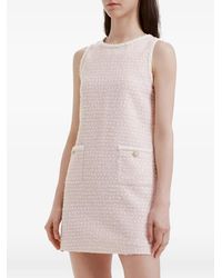 B+ AB - Frayed-Details Mini Dress - Lyst