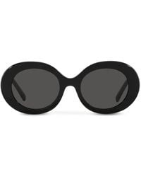 Dolce & Gabbana - Logo-Embossed Round-Frame Sunglasses - Lyst