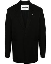 Jil Sander - Single-Breasted Wool Blazer - Lyst