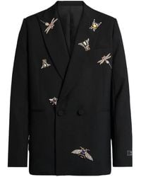 Balmain - Embroidered Wool And Crystal Insect Jacket - Lyst