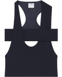 Courreges - U-Neck Top With Cut-Out Detailing - Lyst