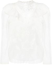 Twinset - Bestickte Bluse - Lyst