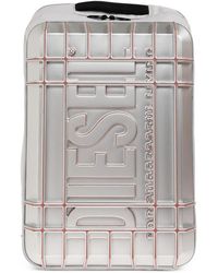 DIESEL - Embossed Logo-Plaque Backpack - Lyst