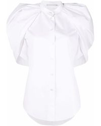 Stella McCartney - Short Puff Sleeve Shirt - Lyst