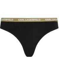 KARL LAGERFELD - Logo-Waistband Thong - Lyst