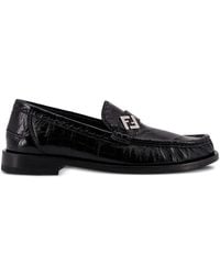 Fendi - Missina Leather Loafers - Lyst