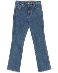 KHAITE - Vivian Cropped Jeans - Lyst