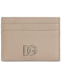 Dolce & Gabbana - Calfskin Card Holder With Logo - Lyst