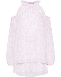 B+ AB - Set Top E Shorts A Fiori - Lyst
