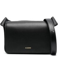 Jil Sander - Sling Small Leather Crossbody Bag - Lyst