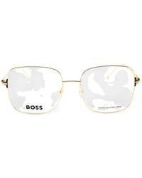 BOSS - Square-Frame Glasses - Lyst