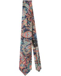 Etro - Corbata Con Estampado Floral - Lyst