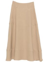 Antonelli - Concealed-Fastening Midi Skirt - Lyst