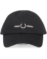 Fred Perry - Logo-Embroidered Cap - Lyst
