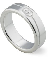 Gucci - Ring Met GG Logo - Lyst