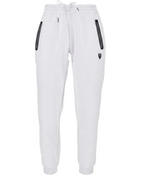 EA7 - Logo-Patch Drawstring Track Pants - Lyst