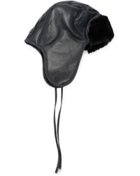 Arte' - Leather Trapper Hat - Lyst