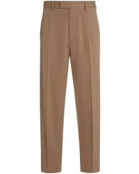 Zegna - Pantalones ajustados con pinzas - Lyst