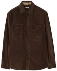 Burberry - Giacca-Camicia A Coste - Lyst