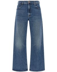Mother - Mid Rise Maven Flood Wide-Leg Jeans - Lyst