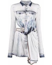 DIESEL - D-Hanne Asymmetric Denim Dress - Lyst