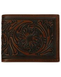 Stetson - Floral-Embossed Bifold Wallet - Lyst