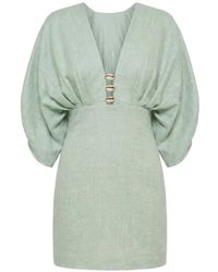 AZULU - Abella Shell-Embellished Mini Dress - Lyst
