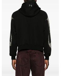THUG CLUB Dragon Stud Zip-Up Hoodie in Black for Men | Lyst Canada