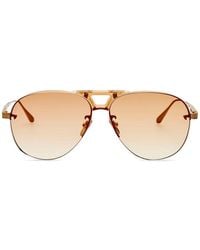 Linda Farrow - Pilot-Frame Sunglasses - Lyst