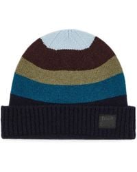 Paul Smith - Stripe Wool Beanie - Lyst