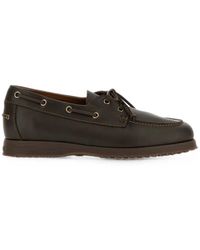 Hogan - Traditional Leather Boat Shoes - Lyst
