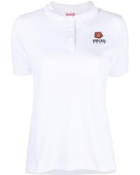 KENZO - Logo-embroidered Polo Shirt - Lyst