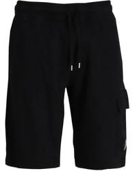 C.P. Company - Pantalones cortos de deporte de vellón ligero - Lyst