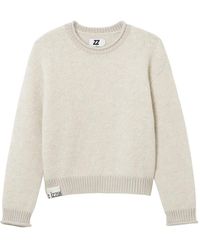 Izzue - Ribbed-Cuff Crew-Neck Sweater - Lyst