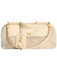 Dolce & Gabbana - Medium My Sicily Fur-Panel Tote Bag - Lyst