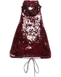 Oséree - Sequin Trapeze Top - Lyst