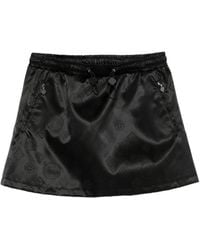 CASABLANCA - Drawstring Patterned Mini Skirt - Lyst