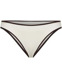 MC2 Saint Barth - Contrast-Trim Bikini Bottoms - Lyst