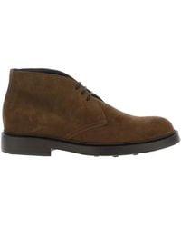 Doucal's - Lace-Up Suede Boots - Lyst