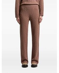 Peserico - Cable-Knit Sequin-Embellished Trousers - Lyst