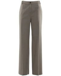 Nenette - Erica High-Waisted Pressed-Crease Trousers - Lyst