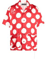 MASTERMIND WORLD - Polka-dot-print Silk Shirt - Lyst