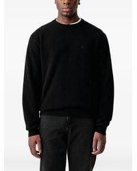 Lindbergh - Embroidered-Logo Wool Sweater - Lyst