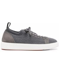 Santoni - Low-top Lace-up Sneakers - Lyst