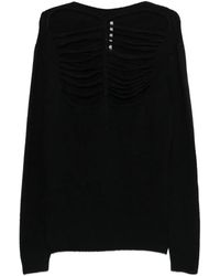 Rick Owens - Pull À Détail De Découpe Ls - Lyst