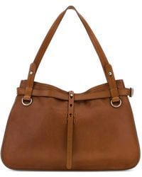 Miu Miu - Buckle-Detail Leather Tote Bag - Lyst