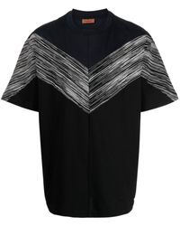 Missoni - Zigzag-print Cotton T-shirt - Lyst