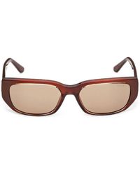 GUESS EYEWEAR - Logo-Plaque Rectangle-Frame Sunglasses - Lyst