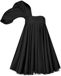Nina Ricci - Asymmetric Flared One-shoulder Dress - Lyst