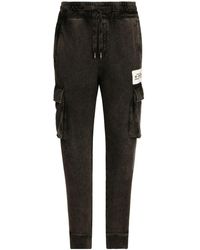 Dolce & Gabbana - Pantalones cargo con parche del logo - Lyst